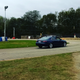 Entering first corner. Dat lean